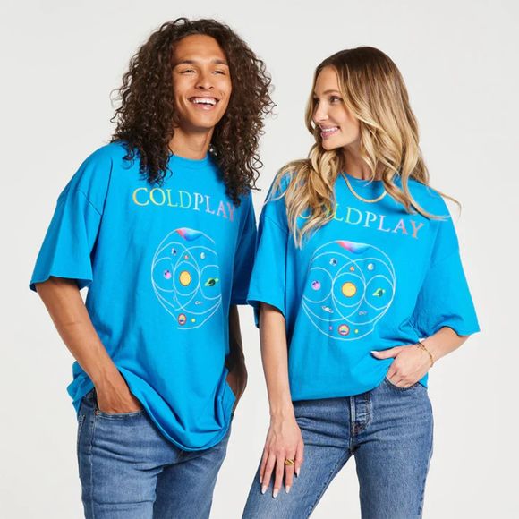 Music Of The Spheres Sapphire World Tour 2022 Tee nwot small - Picture 1 of 4